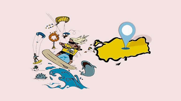 TÜRKİYE’DEKİ KITESURF (KITEBOARD) OKULLARI VE KAYILAN YERLER LİSTESİ